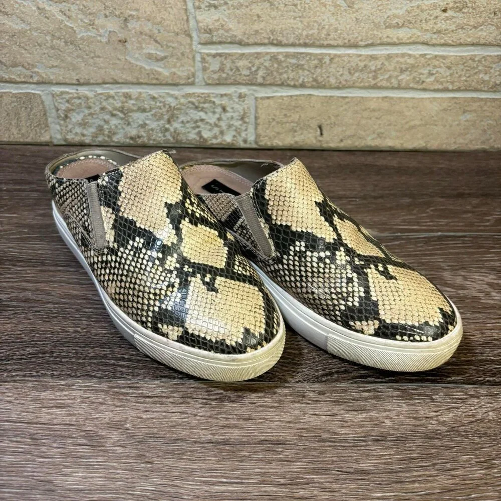 Steve Madden Platform Sneaker Womens Size‎ 6.5M Slip-on Snakeskin